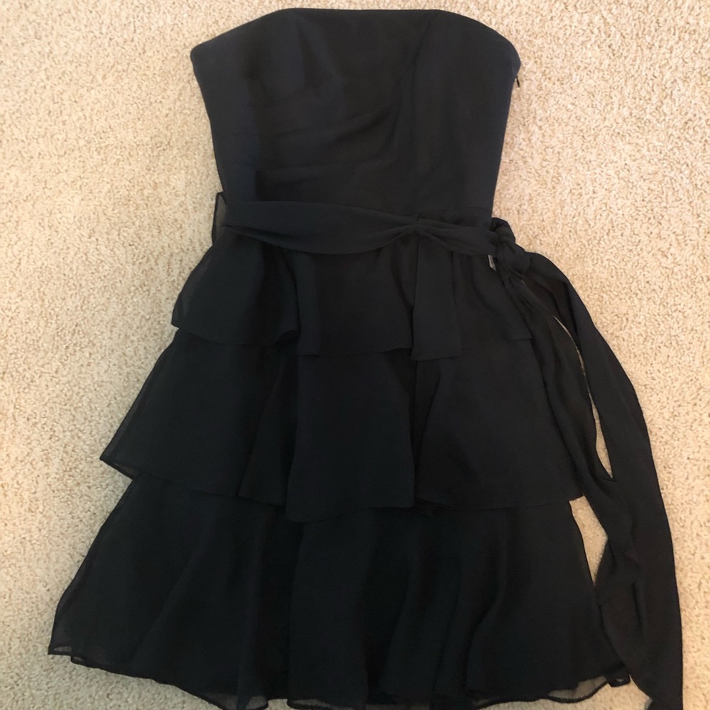 White House Black Market Black Strapless Dress